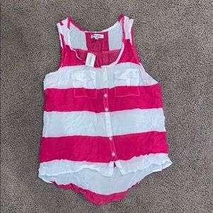 COPY - ⭐️3 for $20! Aeropostale pink and white striped tank